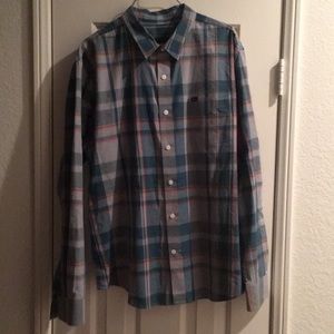 Hurley long sleeve button up shirt